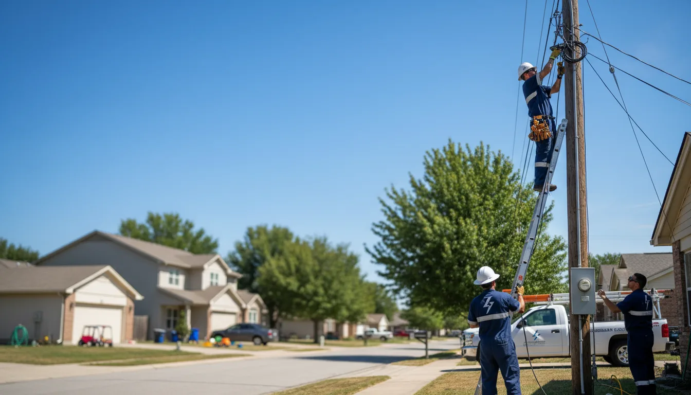 Residential electrician providing installation services in Middleport, OH